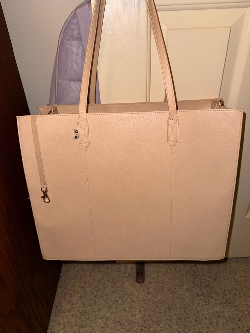 BEIS Large Work Tote in Beige